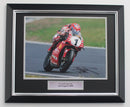 CARL FOGARTY SIGNED & FRAMED PHOTOGRAPH SUPERBIKE CHAMPION PLM488- SPF1