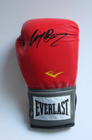 NIGEL BENN PERSONALLY SIGNED RED EVERLAST BOXING GLOVE - RIGHT HAND - PORTRAIT SIGNATURE -PLM531