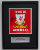 KEVIN KEEGAN PERSONALLY SIGNED METAL THIS IS ANFIELD SIGN - CLASSIC FRAME - PLM540-CFB1