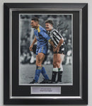 PAUL GASCOIGNE SIGNED PHOTOGRAPH - ICONIC VINNIE JONES MOMENT PLM573-SPF1