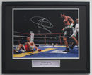 JOE CALZAGHE PERSONALLY SIGNED & FRAMED PHOTOGRAPHIC OF THE ICONIC KNOCKDOWN OF MIKKEL KESSLER PLM580-CFB1