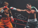 JOE CALZAGHE PERSONALLY SIGNED PHOTOGRAPH FIGHTING ROY JONES Jr in 2008 PLM582