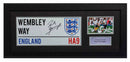 Paul Gascoigne Signed England Wembley Way Street Sign, Classic Frame, PLM617-CFB1