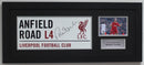 ROBBIE FOWLER PERSONALLY SIGNED LIVERPOOL ANFIELD METAL ROAD SIGN FRAMED IN A CLASSIC FRAME PLM639-CFB1