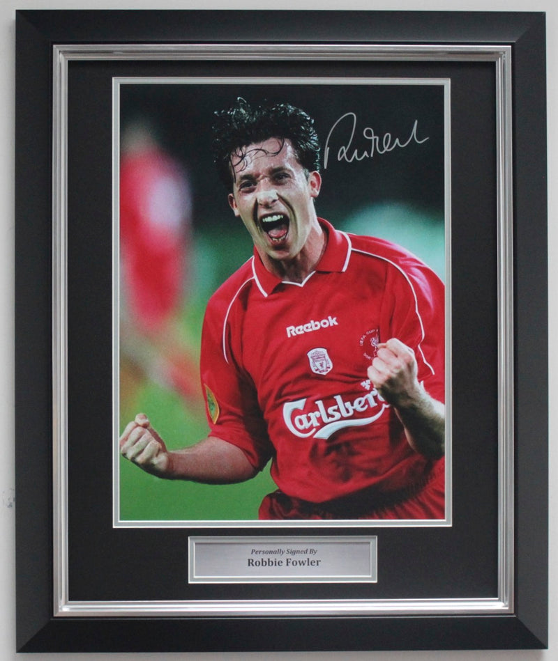 ROBBIE FOWLER PERSONALLY SIGNED LIVERPOOL CUP FINAL GOAL PHOTOGRAPH PLM640-SPF1