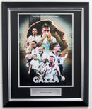 PAUL "GAZZA" GASCOIGNE ENGLAND MONTAGE SIGNED PHOTOGRAPH PLM641-SPF1