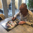 PAUL "GAZZA" GASCOIGNE ENGLAND MONTAGE SIGNED PHOTOGRAPH PLM641-SPF1