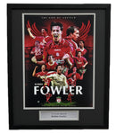 ROBBIE FOWLER PERSONALLY SIGNED LIVERPOOL MONTAGE PLM642-CFB1