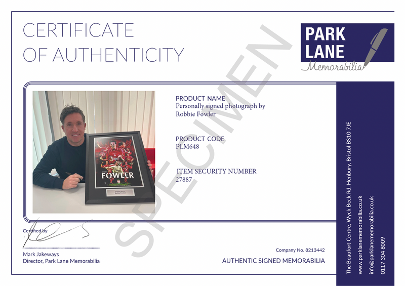 ROBBIE FOWLER PERSONALLY SIGNED LIVERPOOL MONTAGE PHOTOGRAPH, PHOTOGRAPH SIZE 16X12 INCHES PLM648
