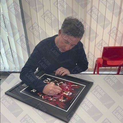 ROBBIE FOWLER PERSONALLY SIGNED LIVERPOOL MONTAGE PHOTOGRAPH FRAMED IN A DELUXE FRAME. PLM648-SPF1