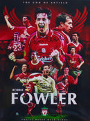 ROBBIE FOWLER PERSONALLY SIGNED LIVERPOOL MONTAGE PHOTOGRAPH, PHOTOGRAPH SIZE 16X12 INCHES PLM648