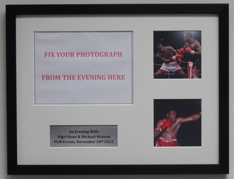 Nigel Benn & Michael Watson Keepsake Frame