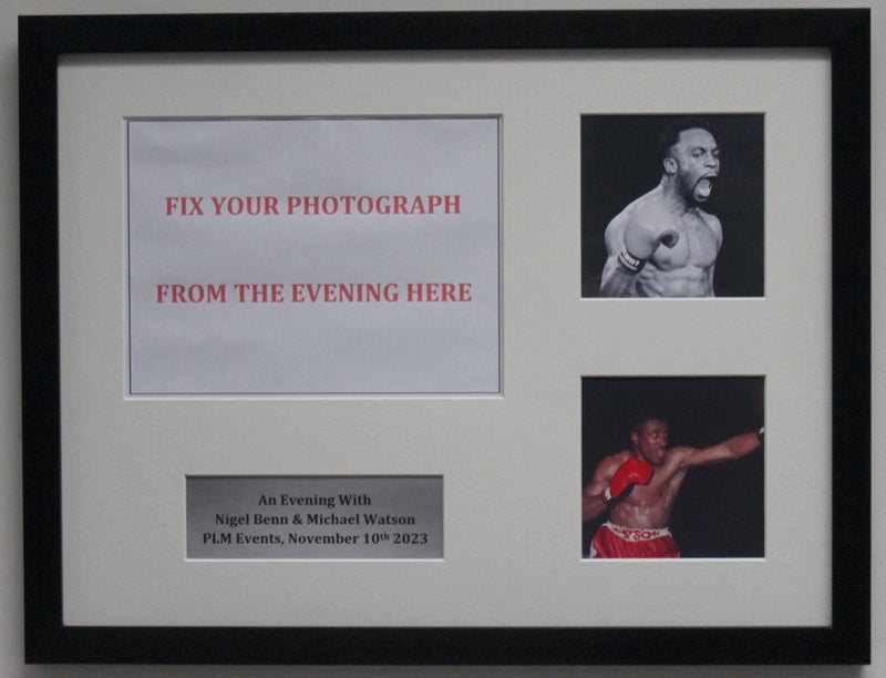 Nigel Benn & Michael Watson Keepsake Frame