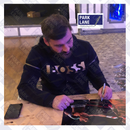 JOE CALZAGHE & ROY JONES Jr. DUEL SIGNED PHOTOGRAPH PLM72