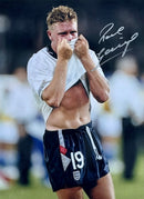 PAUL GASCOIGNE "TEARS OF ITALIA 90" PHOTOGRAPH PLM801