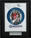 QUADROPHENIA DUEL SIGNED PHOTOGRAPH - PHIL DANIELS & LESLEY ASH - CLASSIC FRAME - PLM827-CFB1