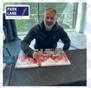 PERSONALLY SIGNED RYAN GIGGS MANCHESTER UNITED LEGENDS CANVAS. 18X12 INCHES PLM858