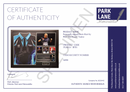 PHIL TAYLOR PERSONALLY FRONT SIGNED DARTS SHIRT -  THE POWER - PREMIUM FRAME