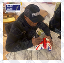 NIGEL BENN PERSONALLY SIGNED UNION JACK BOXING GLOVE - RIGHT HAND - PORTRAIT SIGNATURE PLM931