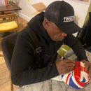 NIGEL BENN PERSONALLY SIGNED UNION JACK BOXING GLOVE - LEFT HAND - PORTRAIT SIGNATURE PLM934
