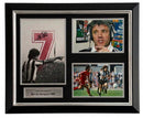 KEVIN KEEGAN PERSONALLY SIGNED PHOTO - NEWCASTLE MONTAGE - DELUXE FRAME - PLM989-SPF1