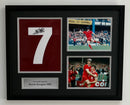 KEVIN KEEGAN SIGNED LIVERPOOL NUMBER 7 - FRAMED PRESENTATION - PLM757-CFB1 - CLASSIC FRAME