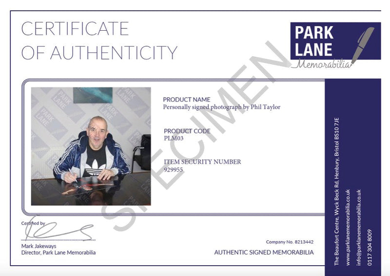 CERTIFICATE OF AUTHENTICITY