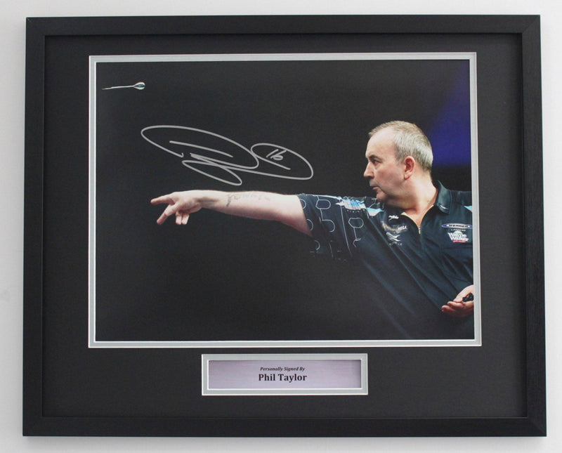 PHIL TAYLOR - PURE - SIGNED PHOTO - CLASSIC FRAME