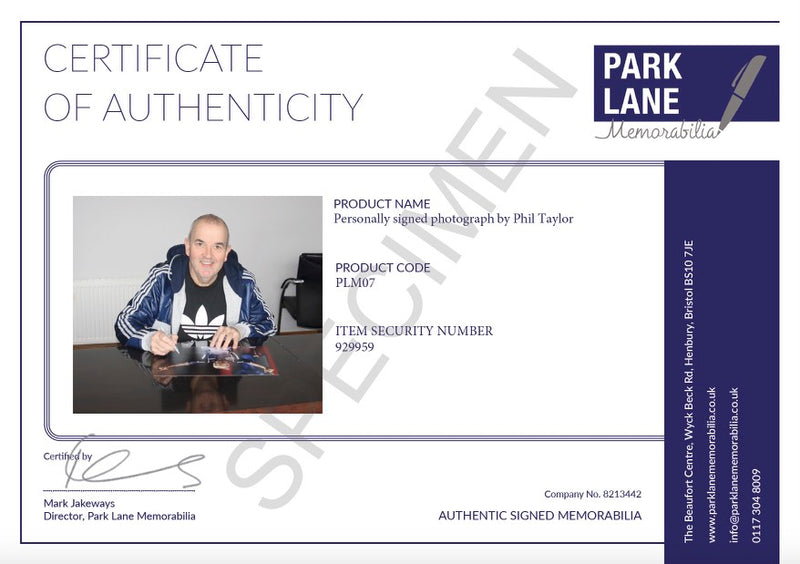 CERTIFICATE OF AUTHENTICITY