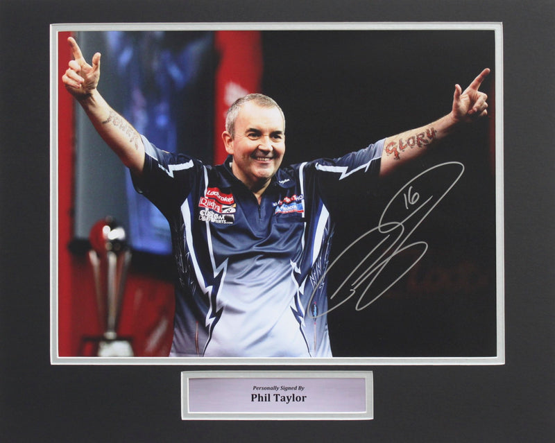 PHIL TAYLOR - POWER AND GLORY - PRE-FRAMED