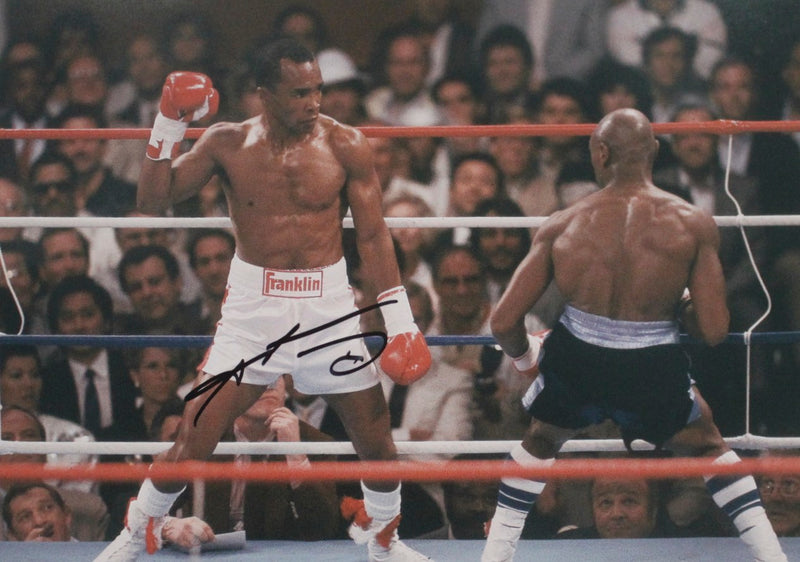 SUGAR RAY LEONARD VS MARVIN HAGLER - PHOTO