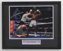 ANTHONY JOSHUA CELEBRATING KLITSCHKO KNOCKDOWN - CLASSIC FRAME