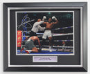 ANTHONY JOSHUA CELEBRATING KLITSCHKO KNOCKDOWN - DELUXE FRAME