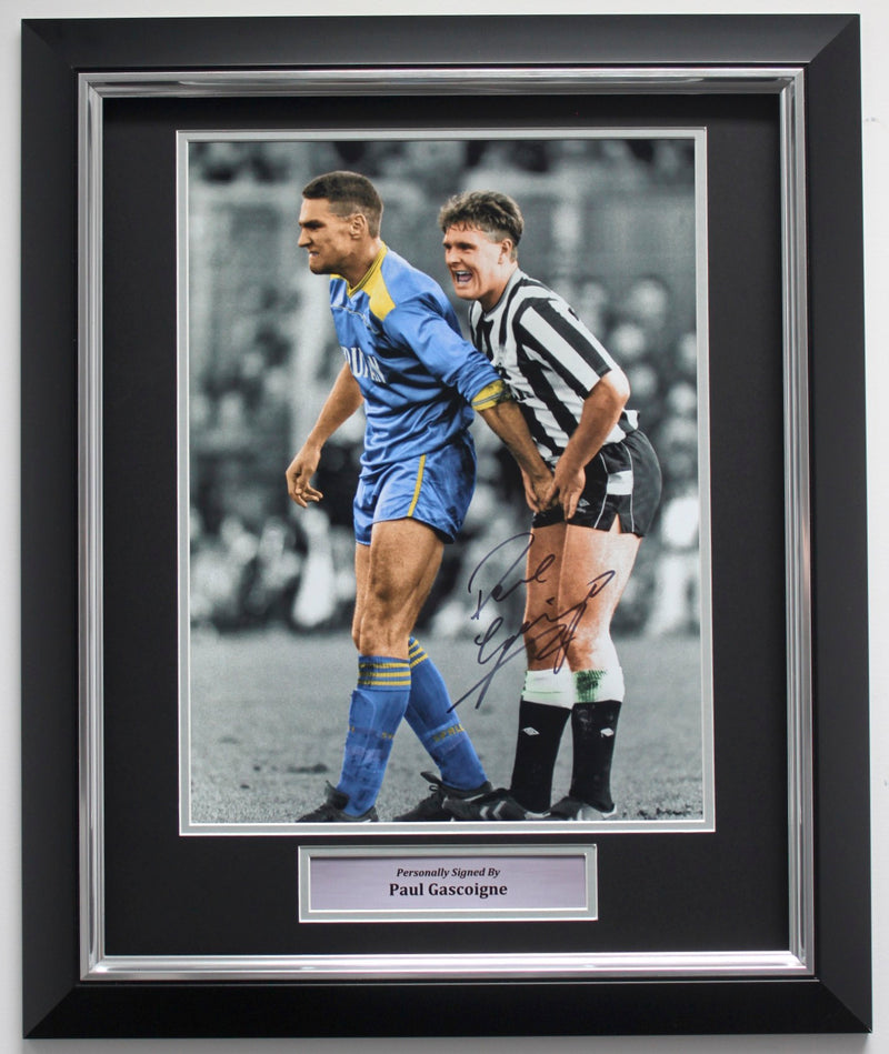 PAUL GASCOIGNE SIGNED - CROWN JEWELS - PREMIUM FRAME