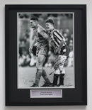 PAUL GASCOIGNE SIGNED - CROWN JEWELS - BLACK & WHITE PHOTO - CLASSIC FRAME