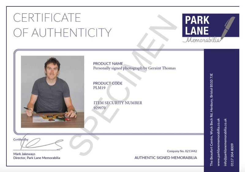 CERTIFICATE OF AUTHENTICITY