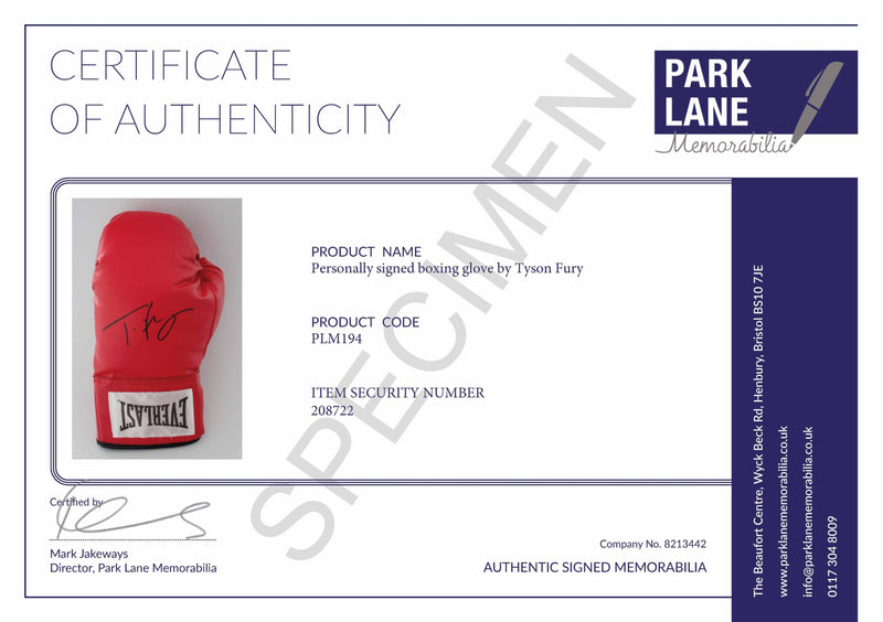 CERTIFICATE OF AUTHENTICITY