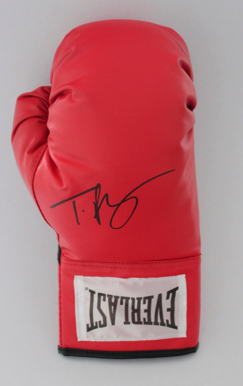 TYSON FURY SIGNED RED EVERLAST BOXING GLOVE - RIGHT HAND - PORTRAIT SIGNATURE