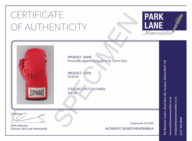 CERTIFICATE OF AUTHENTICITY