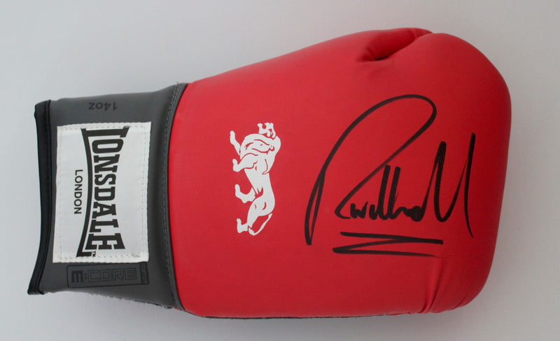 RICHIE WOODHALL PERSONALLY SIGNED - RIGHT HANDED BOXING GLOVE - LANDCAPE SIGNATURE