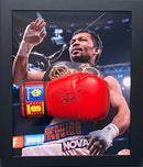 MANNY PACQUAIO - RED BOXING GLOVE - RIGHT HAND - LANDSCAPE SIGNATURE - 