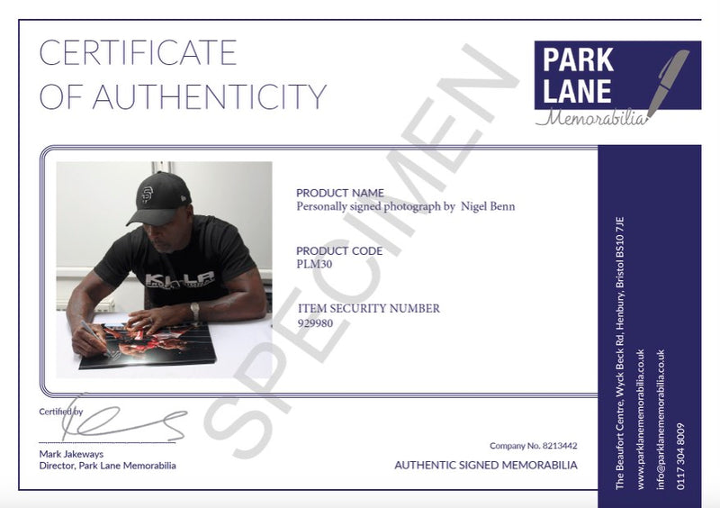 CERTIFICATE OF AUTHENTICITY