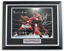NIGEL BENN VS CHRIS EUBANK - DUAL SIGNED - DELUXE FRAME