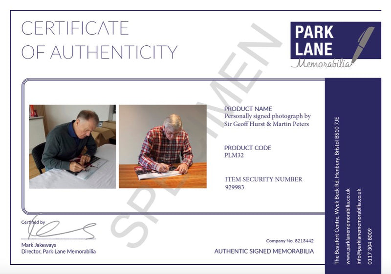 CERTIFICATE OF AUTHENTICITY