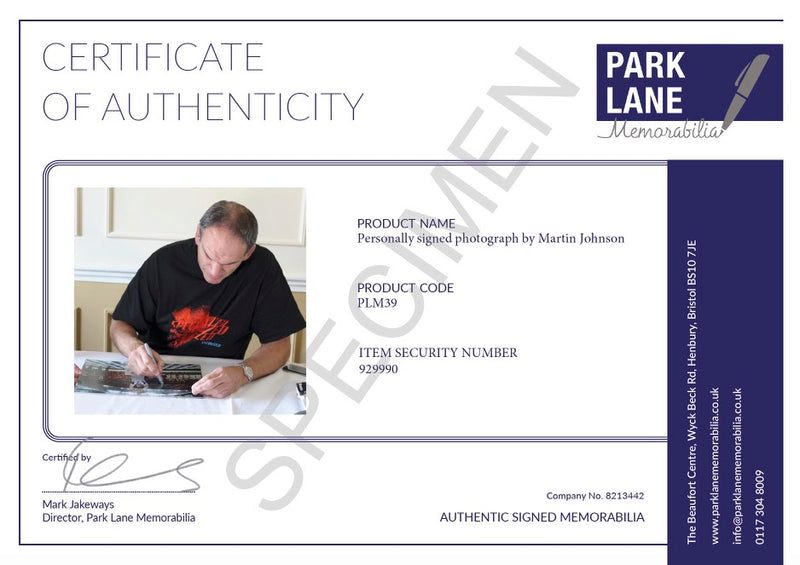 CERTIFICATE OF AUTHENTICITY