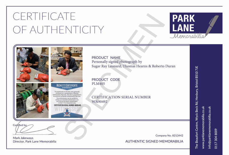 CERTIFICATE OF AUTHENTICITY