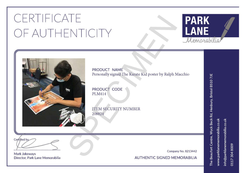 CERTIFICATE OF AUTHENTICITY