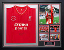 KENNY DALGLISH SIGNED FOOTBALL SHIRT - LIVERPOOL CHAMPIONS 1985/86 - BESPOKE FRAME