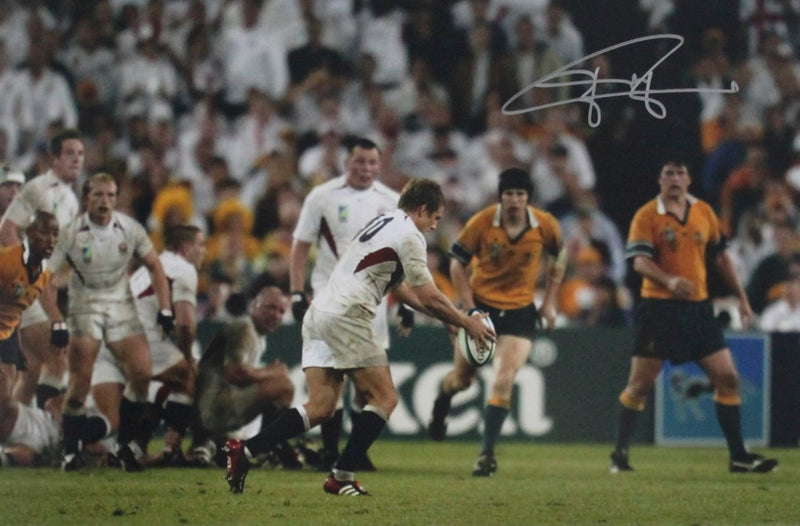 JONNY WILKINSON SIGNED PHOTO - 2003 RUGBY WORLD CUP - HERE IT GOES