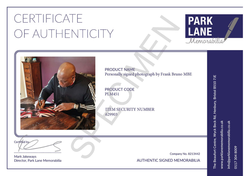 CERTIFICATE OF AUTHENTICITY